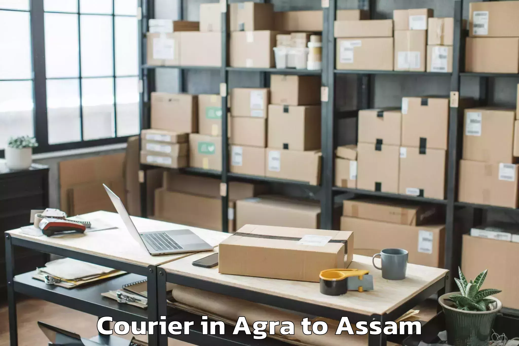 Top Agra to Baihata Chariali Courier Available